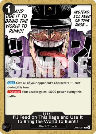 I'll Feed on This Rage and Use It to Bring the World to Ruin!!! — The World's Strongest Warriors