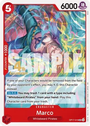 Marco — The World's Strongest Warriors Release Event Cards