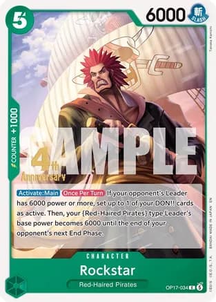 Rockstar — The World's Strongest Warriors Release Event Cards