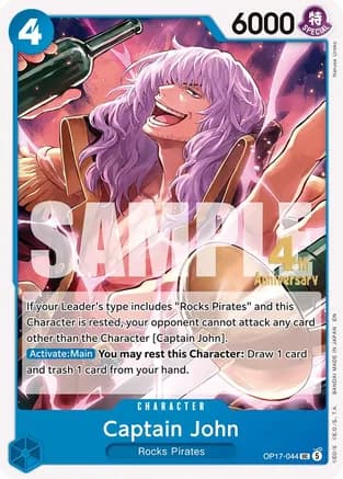 Captain John — The World's Strongest Warriors Release Event Cards