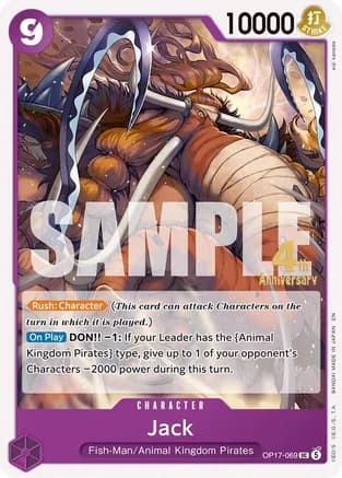 Jack — The World's Strongest Warriors Release Event Cards