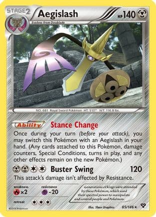 Aegislash (85) — XY Base Set