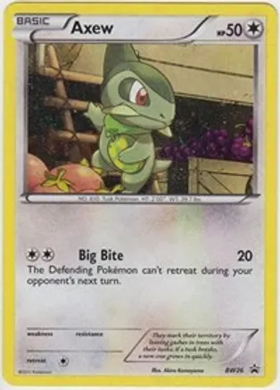 Axew - BW26 — Black and White Promos