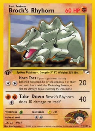 Brock's Rhyhorn (22) — Gym Heroes