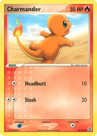 Charmander - 058/112 — EX FireRed & LeafGreen