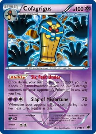 Cofagrigus (Team Plasma) (56) — Plasma Freeze