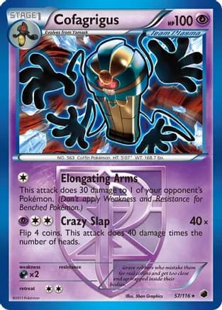 Cofagrigus (Team Plasma) (57) — Plasma Freeze
