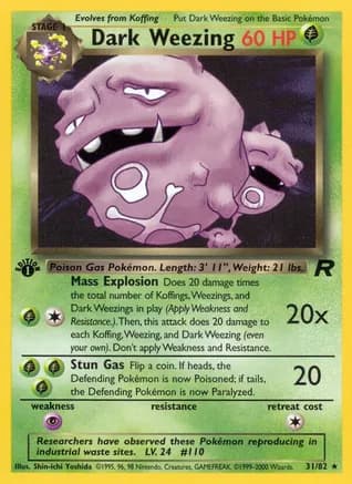 Dark Weezing (31) — Team Rocket