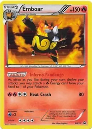 Emboar - BW21 — Black and White Promos