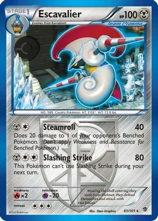 Escavalier (Team Plasma) — Plasma Blast