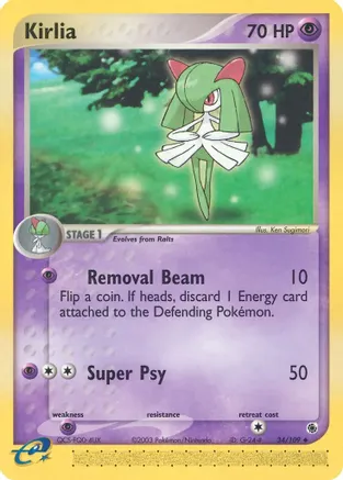 Kirlia - 34/109 — EX Ruby and Sapphire