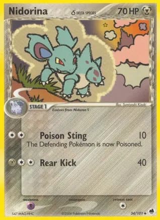 Nidorina (Delta Species) — EX Dragon Frontiers