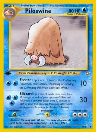 Piloswine — Neo Genesis