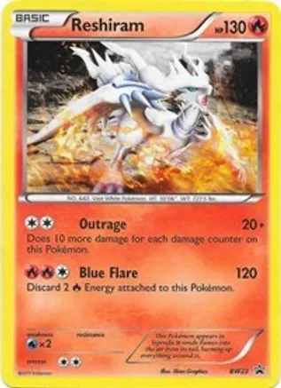 Reshiram - BW23 — Black and White Promos