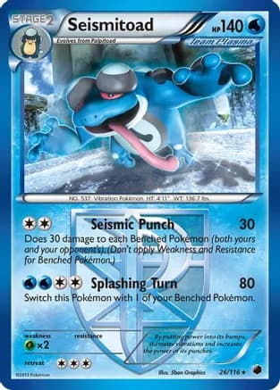 Seismitoad (Team Plasma) — Plasma Freeze