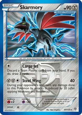 Skarmory (Team Plasma) — Plasma Storm
