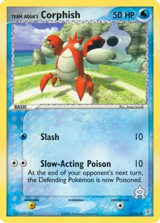 Team Aqua's Corphish - 51/95 — EX Team Magma vs Team Aqua