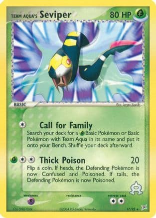 Team Aqua's Seviper — EX Team Magma vs Team Aqua