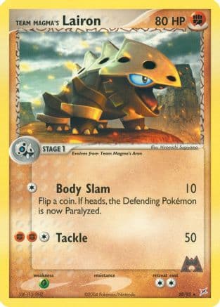 Team Magma's Lairon - 20/95 — EX Team Magma vs Team Aqua