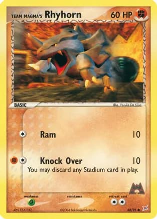 Team Magma's Rhyhorn - 68/95 — EX Team Magma vs Team Aqua