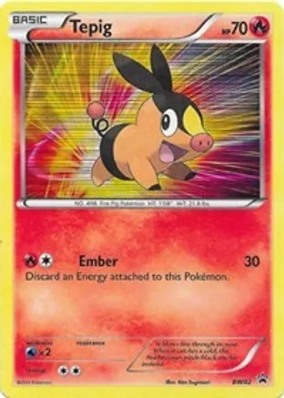 Tepig (BW02) — Black and White Promos