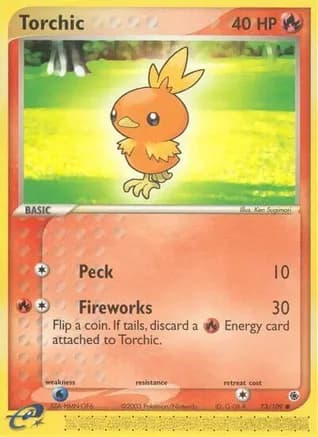 Torchic - 73/109 — EX Ruby and Sapphire