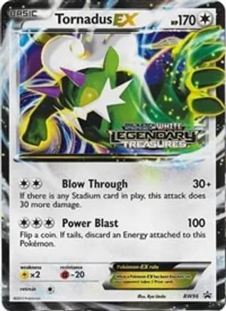 Tornadus EX - BW96 (Prerelease) — Black and White Promos