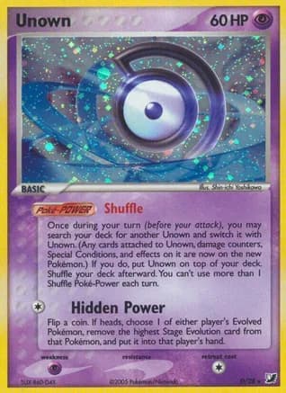 Unown (D) — EX Unseen Forces