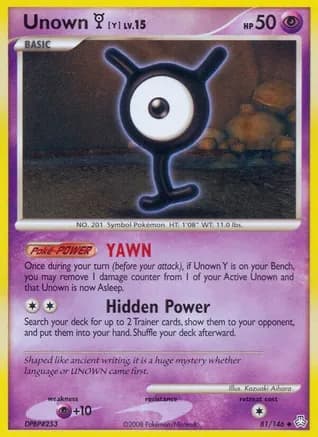 Unown (Y) — Legends Awakened