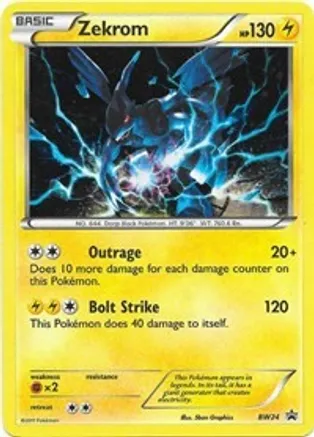 Zekrom - BW24 — Black and White Promos
