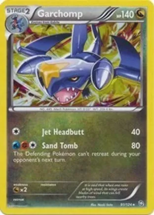 Garchomp - 91/124 (Cracked Ice Holo) — Deck Exclusives