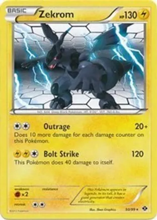 Zekrom - 50/99 (Next Destinies) — Deck Exclusives