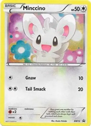 Minccino - BW13 (Cracked Ice Holo) — Black and White Promos