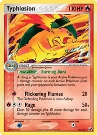 Typhlosion - 17/115 (EX Unseen Forces) — Deck Exclusives