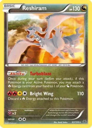 Reshiram — XY - Roaring Skies